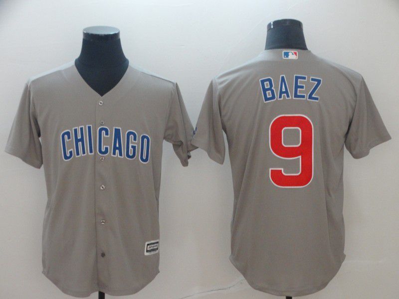 Men Chicago Cubs #9 Baez Grey Game 2024 Nike MLB Jersey style 1->san francisco 49ers->NFL Jersey